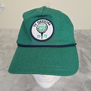 American Needle Hat Mens Adjustable Green Golf Day‎ Lightweight Rope 19th Hole